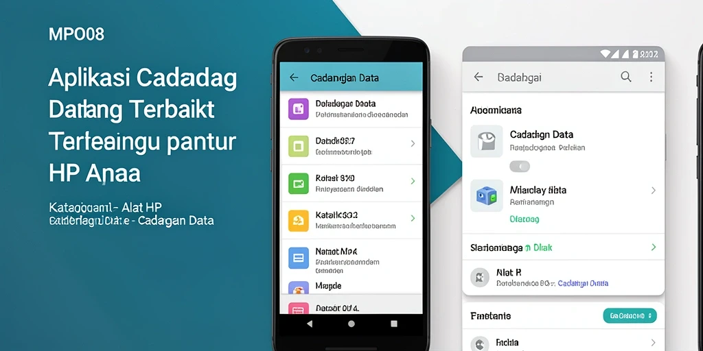 Antarmuka mudah digunakan untuk cadangan data yang efisien.