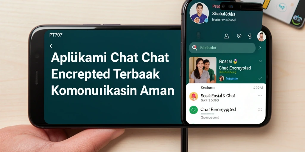 Antarmuka PT707 yang bersih dan fungsional untuk komunikasi aman.