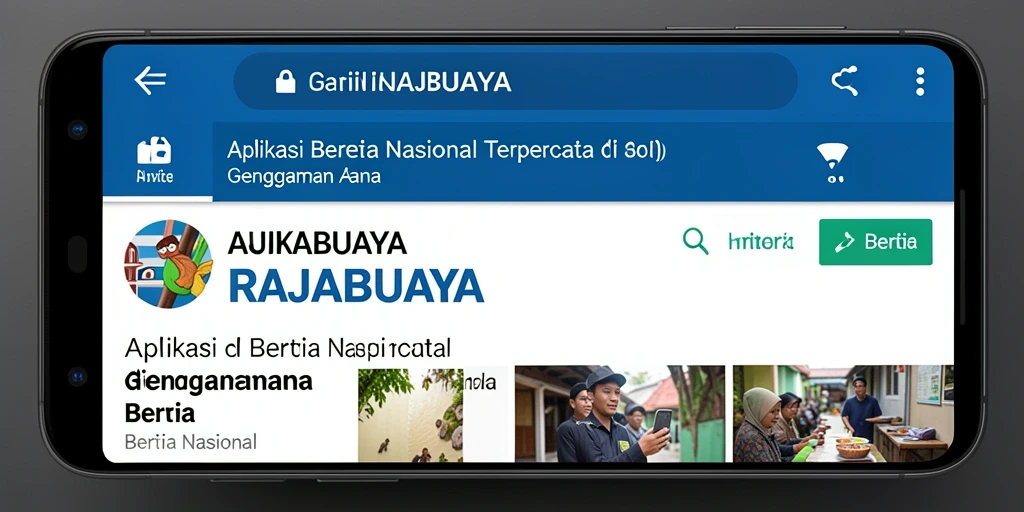 Antarmuka RAJABUAYA yang modern dan informatif.